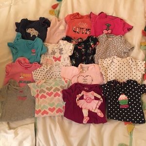 3 months Baby Girl Onesies